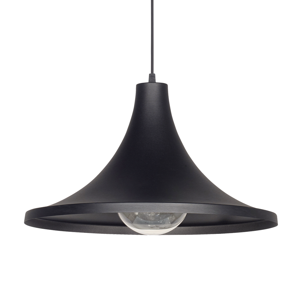 COLGANTE BRINDISI 1 LUZ E27 40X22,5CM NEGRO - FERROLUX
