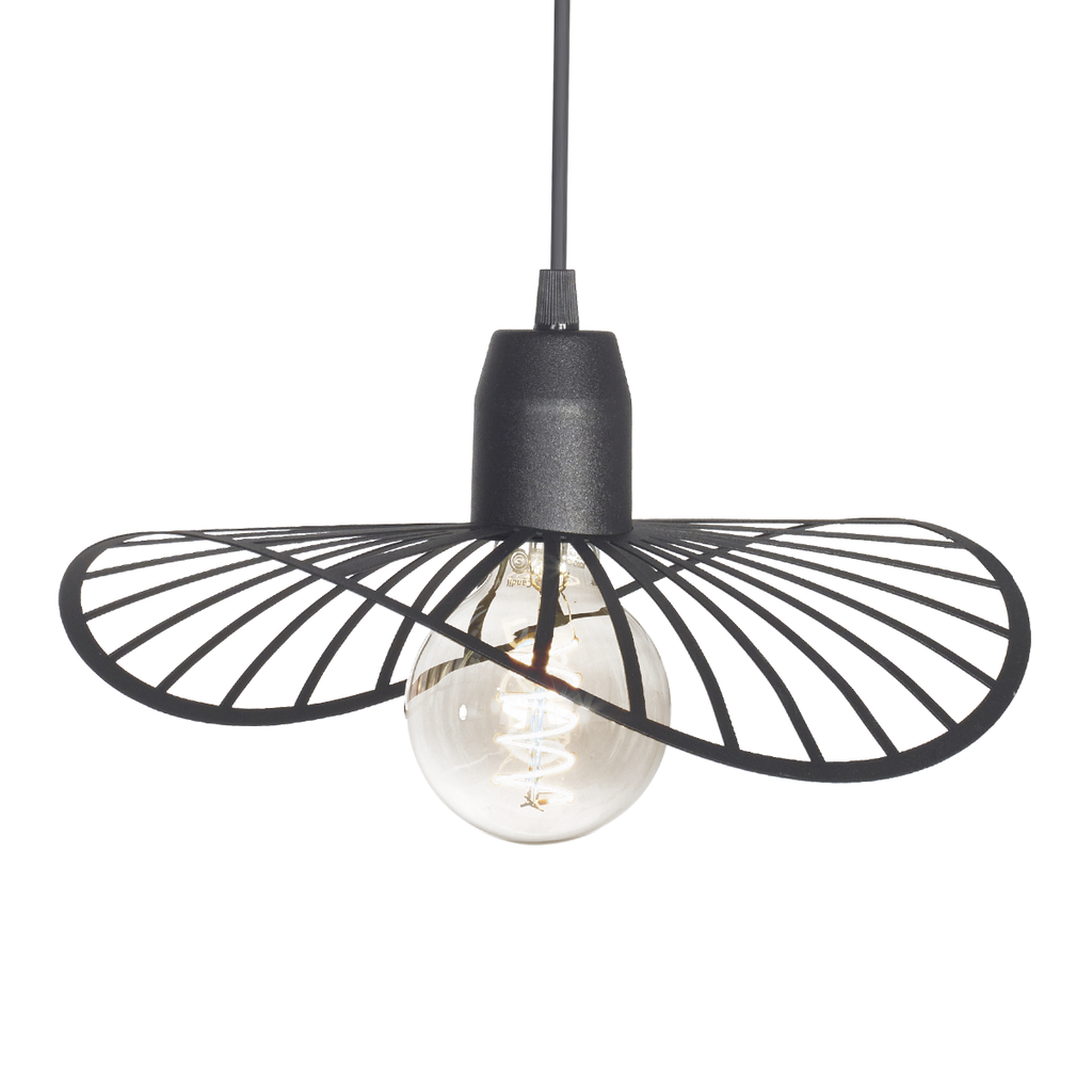 COLGANTE POTENZA 1 LUZ E27 30CM NEGRO - FERROLUX