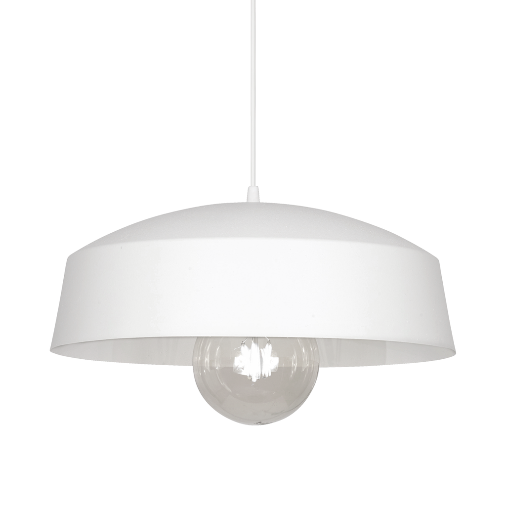 COLGANTE CHIETI 1 LUZ E27 30X12CM BLANCO - FERROLUX