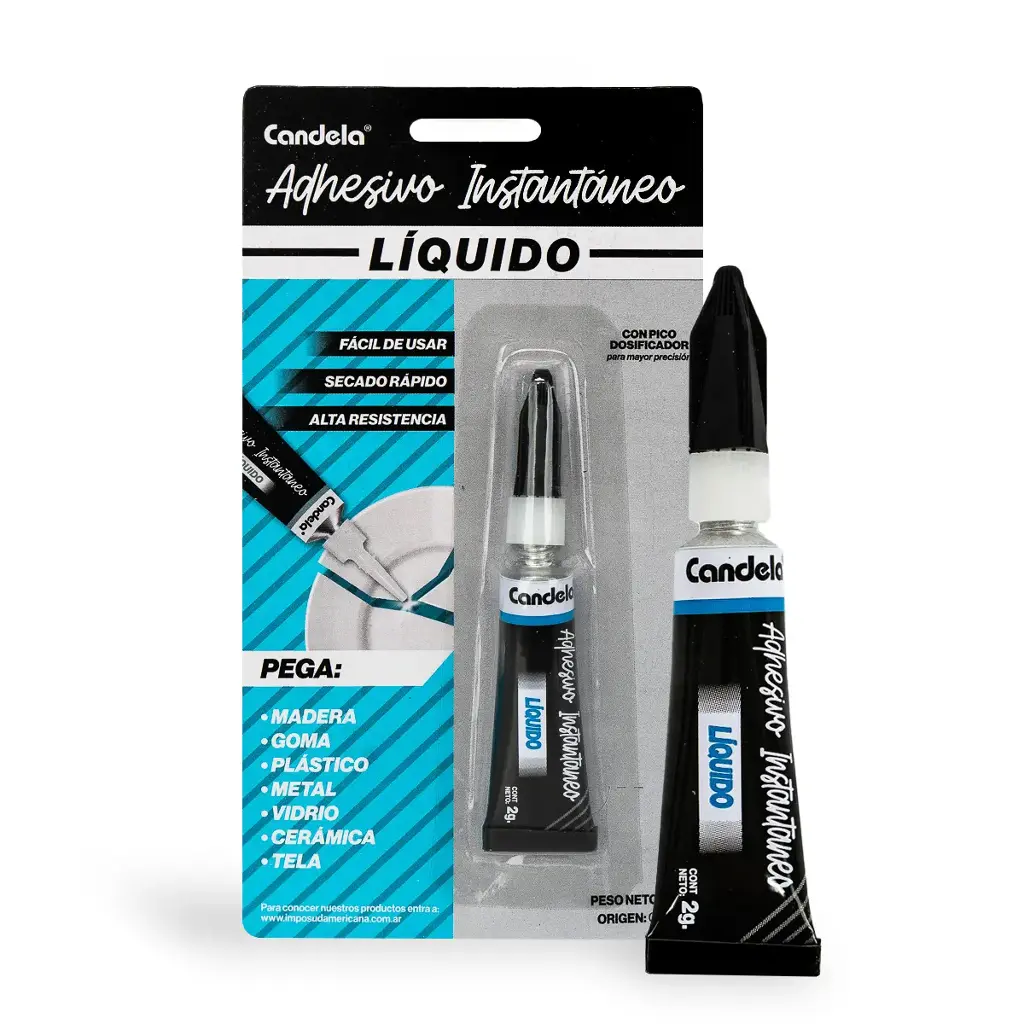 ADHESIVO INSTANTANEO LIQUIDO 2G - CANDELA