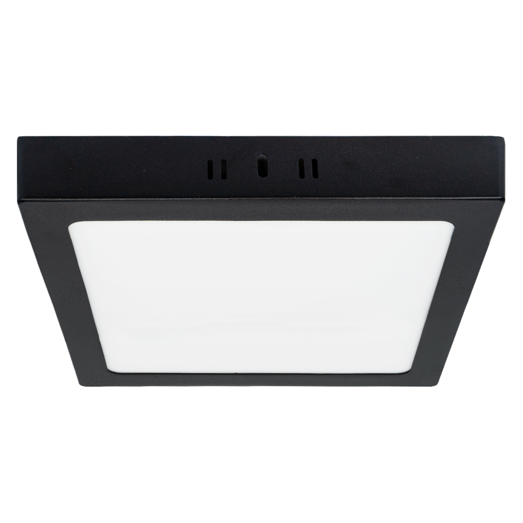 PLAFON LED APLICAR 18W CUADRADO LUZ DIA NEGRO - CANDELA