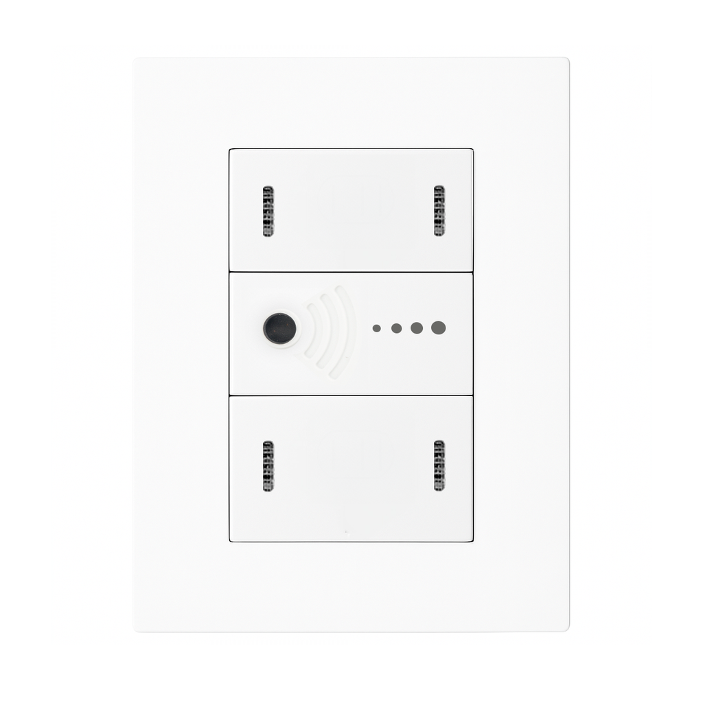 LLAVE ARMADA VARIADOR DE INTENSIDAD SMART 2 SALIDAS + 2 PUNTOS COMBINADOS BLANCO - KALOP