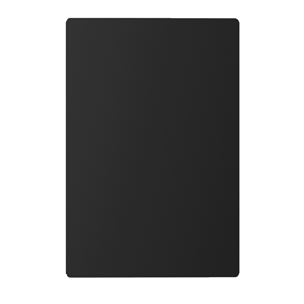 TAPA CIEGA RECTANGULAR NEGRO MILAN BASTIDOR METALICO - MACROLED