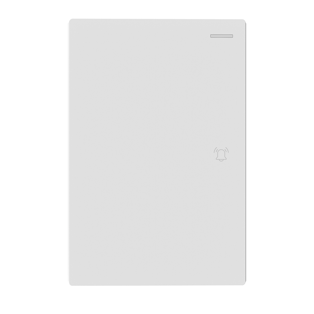 LLAVE ARMADA 1 PULSADOR TIMBRE BLANCO MILAN BASTIDOR METALICO - MACROLED