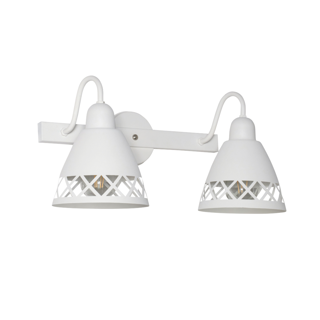 APLIQUE DE PARED VITORIA 2 LUCES E27 48X23X24CM BLANCO - FERROLUX