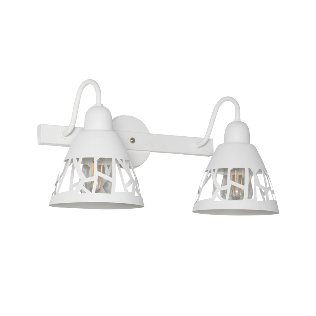 APLIQUE DE PARED SANTANDER 2 LUCES E27 48X23X24CM BLANCO - FERROLUX