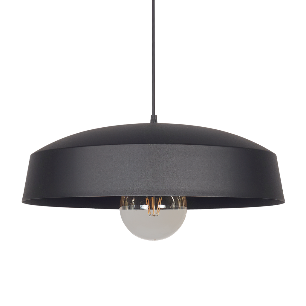 COLGANTE CHIETI 1 LUZ E27 40X15CM NEGRO - FERROLUX