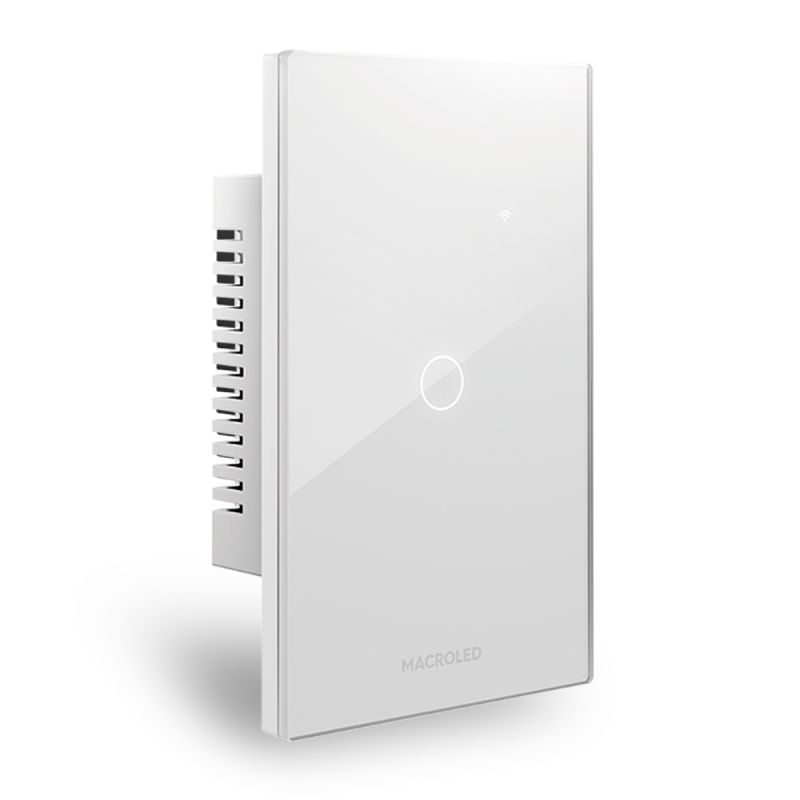 LLAVE DE LUZ SMART 1 PUNTO BLANCO ROMA - MACROLED