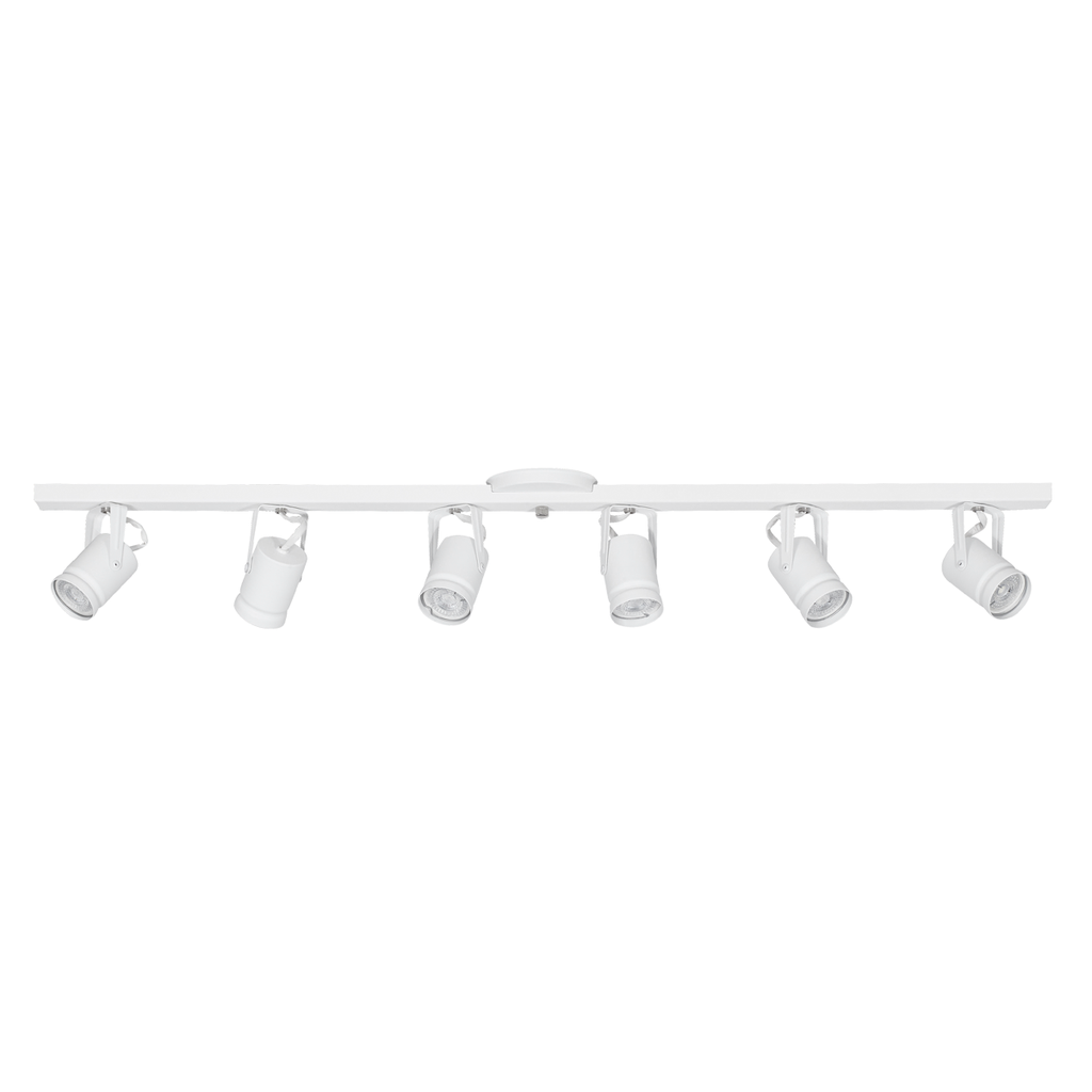 SPOT PARED O TECHO GRANADA BLANCO 6 GU10 100CM LARGO - FERROLUX