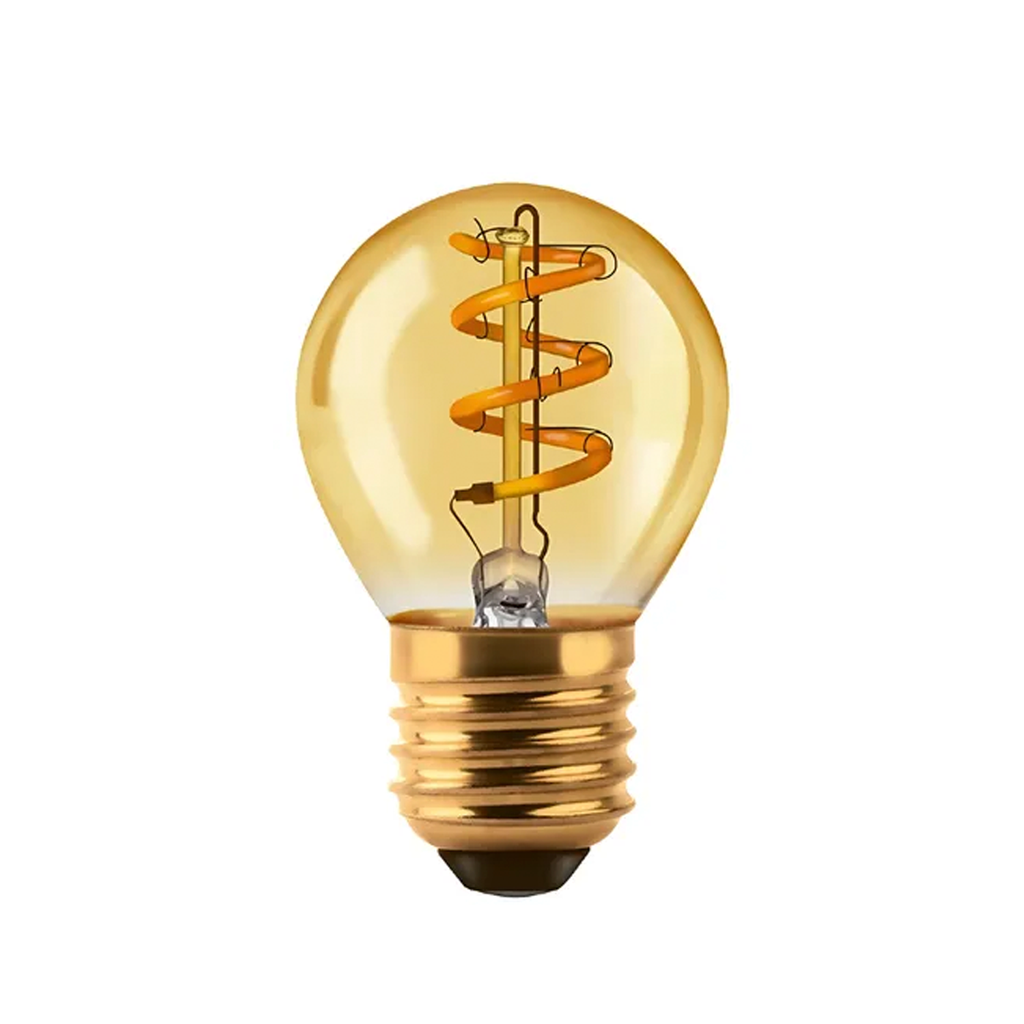 LAMPARA INCANDESCENTE VINTAGE ESPIRAL 24W G45 - CANDELA