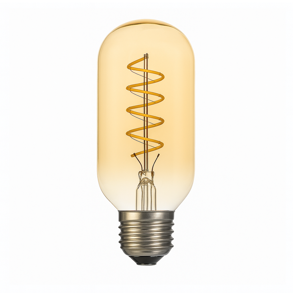 LAMPARA INCANDESCENTE VINTAGE ESPIRAL 24W T45 - CANDELA