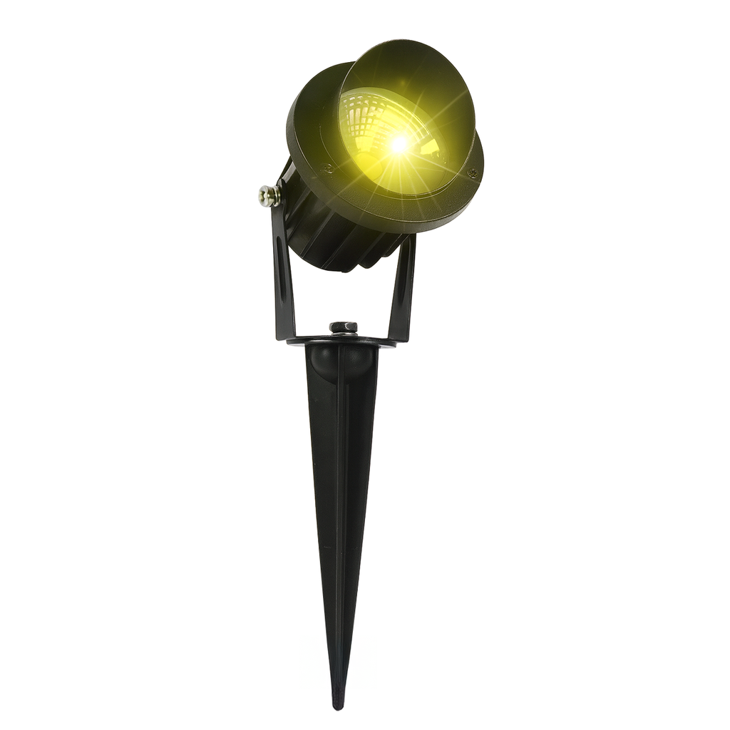 ESTACA DE ALUMINIO 7W LUZ CALIDA - CANDELA