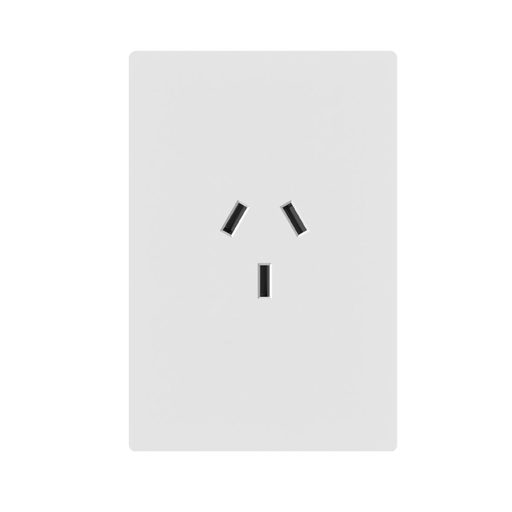 LLAVE DE LUZ ARMADA VERTICAL 1 TOMA BLANCO MILAN BASTIDOR METALICO - MACROLED