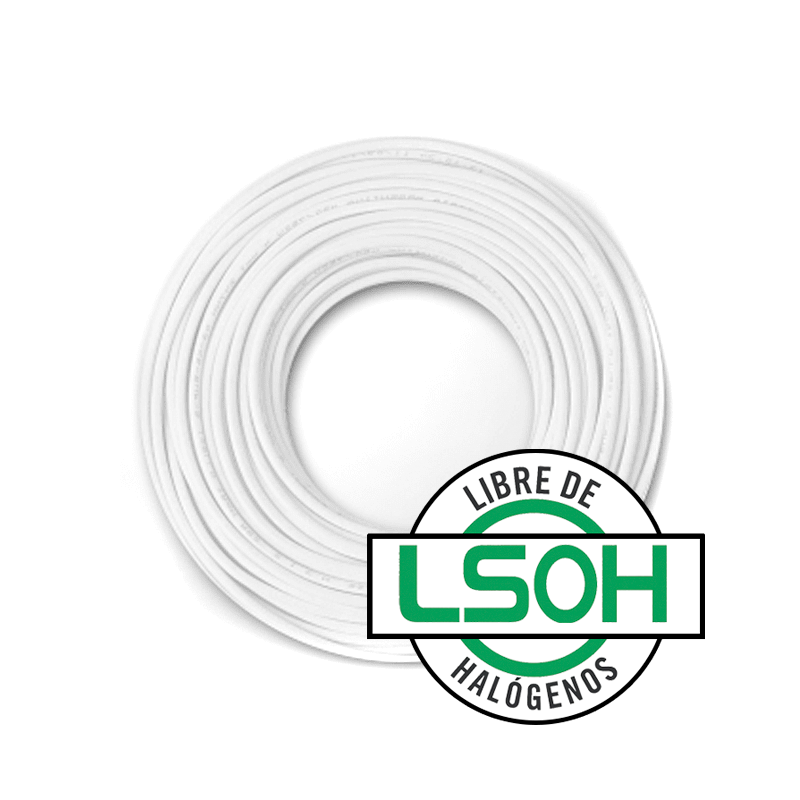 CABLE UNIPOLAR LSOH 6.00MM BLANCO X100MTS CAT.5 - KALOP