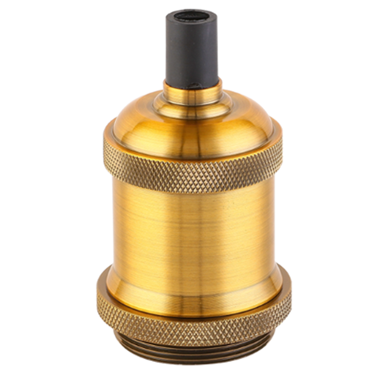 PORTALAMPARA ALUMINIO VINTAGE E27 JERSEY BRONCE BRILLANTE  - MACROLED