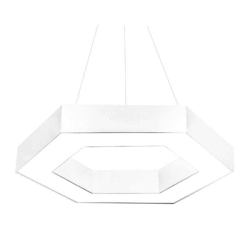 COLGANTE METAL LED INTEGRADO KIRIE 40 CM 30W COLOR BLANCO LUZ CALIDA (3000K)  - LEUK