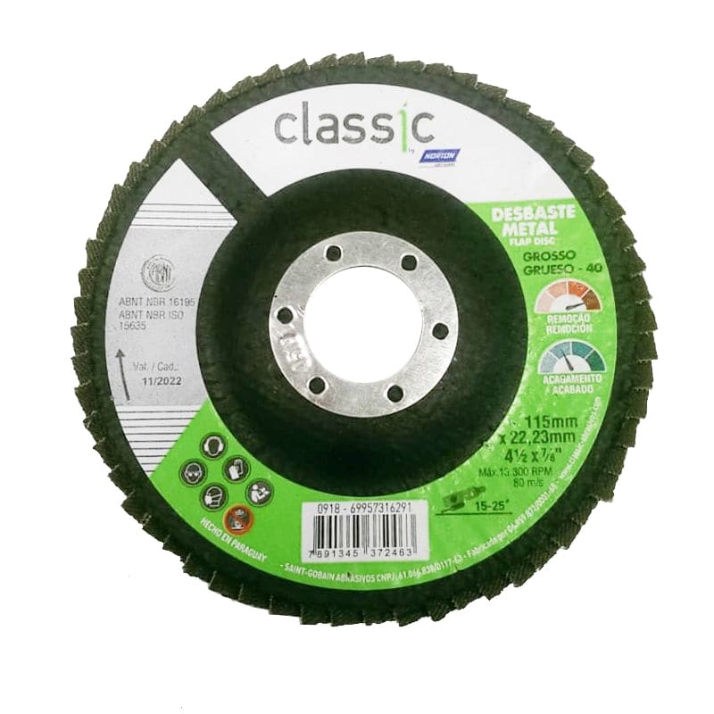 DISCO FLAP R801 CLASSIC GRANO 40 (115X22MM)  - CLASSIC