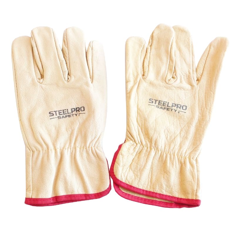 GUANTE SUPERVISOR AMARILLO DE CUERO  - STEEL PRO