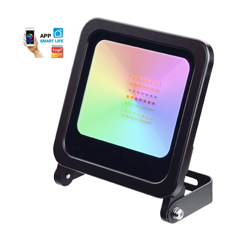 PROYECTOR REFLECTOR LED SMART RGB + CCT WIFI IP65 20W RGB - TBCIN
