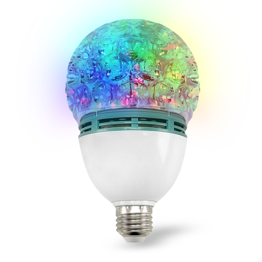 LAMPARA GIRATORIA LED MULTICOLOR 3W 180G RGB - TBCIN