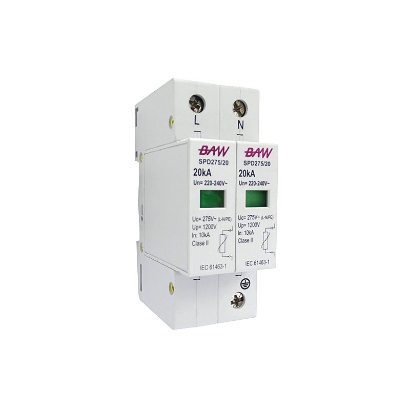 DESCARGADOR DE SOBRETENSION BIPOLAR IS 20KA (20 DESCARGAS 8/20ΜS) - BAW