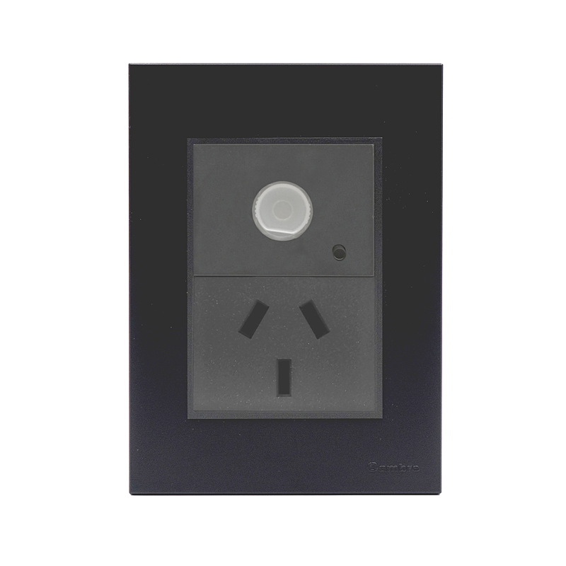 TAPA Y DISTANCIADOR GRIS C/RIB BAUHAUS - CAMBRE