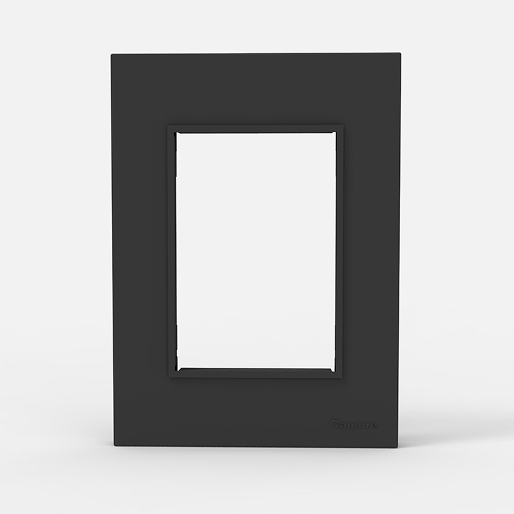 TAPA Y DISTANCIADOR GRIS C/RIB BAUHAUS - CAMBRE