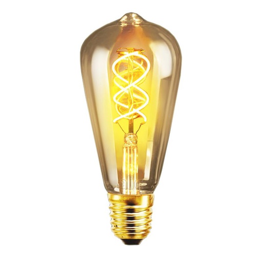 [LAM9500] LAMPARA ANTIQUE FILAMENTO LED E27 EDISON ST64 4W AMBAR LUZ CALIDA - ALIC
