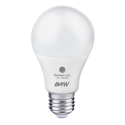 [A60LG11F] LAMPARA LED C/FOTOCONTROL SENSOR DIA-NOCHE 11W  - BAW