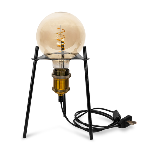 [TOK/50517] VELADOR INDUSTRIAL C/PORTALAMPARA VINTAGE E27 NEGRO - TOKIO