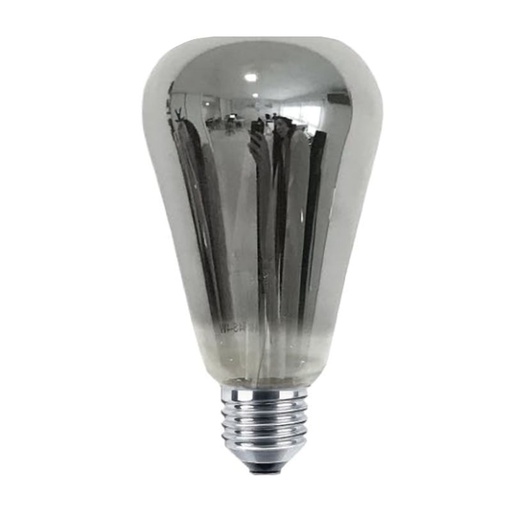 [LGP/LFA-BO90S] LAMP. FILAMENTO LED DIMERIZ. BOTELLA 8W CALIDA VIDRIO SILVER  - LGP TECHNOLOGY
