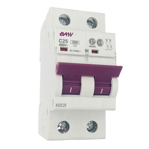 [K32C16] LLAVE TERMOMAGNETICA 2X16A - BAW