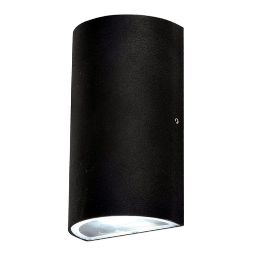 [DYT/SLEXT2004N] APLIQUE BIDIRECCIONAL CURVO LED 6W COLOR NEGRO LUZ NEUTRA  - SILVERLITHG
