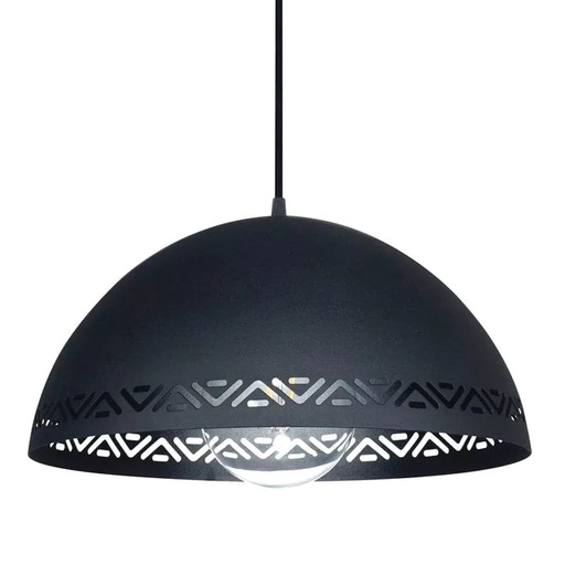 [C-1002N/T] COLGANTE CHAPA LEON Ø40CM NEGRO  - FERROLUX