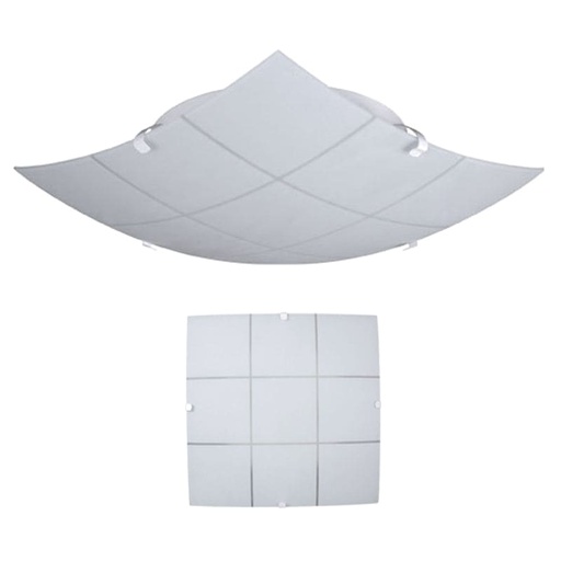 [P-226] PLAFON TORINO 25X25CM 2 LUCES  - FERROLUX