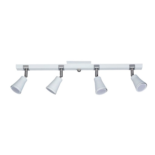 [SL-418B/T] SPOT DUBLIN 145X590MM 4XGU10 BLANCO TEXT. C/MOV.  - FERROLUX