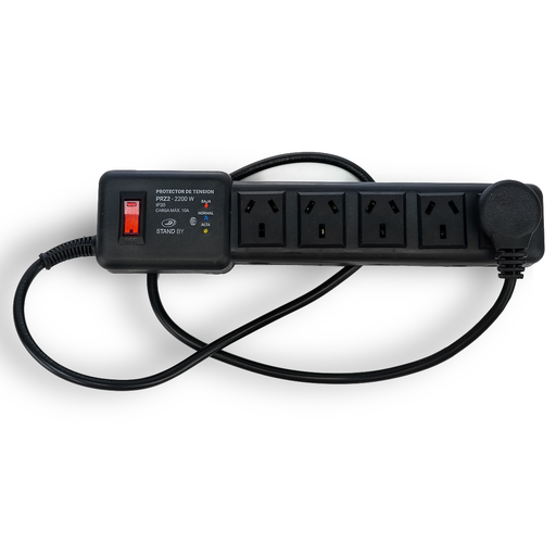 [AY/PRZ2] ZAPATILLA 5 TOMAS CON PROTECTOR TERMICO Y DE TENSION COLOR NEGRO - STAND BY