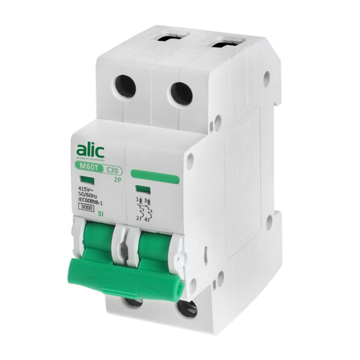 [TER2040] LLAVE TERMOMAGNETICA BIPOLAR 2X40A CURVA C 3KA - ALIC