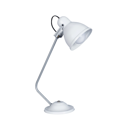 [L-122/BL] LAMPARA VELADOR ESCRITORIO E27 C/CAPUCHON BLANCO - FERROLUX