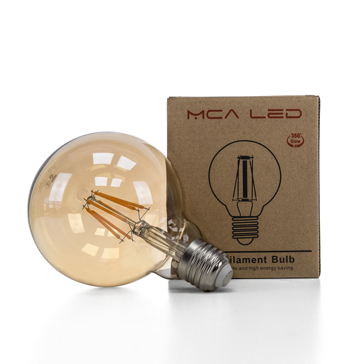 [MCA/VG956WA] LAMPARA FILAMENTO LED GLOBO AMBAR G95 E27 6W LUZ CALIDA - MCA