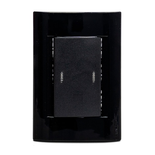 [KS407571T] LLAVE ARMADA 1 PUNTO TECLON COMBINACION TAPA CIVIL NEGRA - KALOP