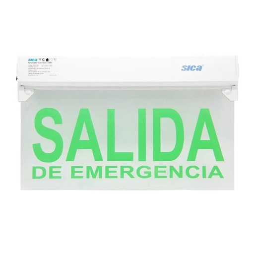 [971151] CARTEL DE SALIDA DE EMERGENCIA LED 5W 3HS AUTONOMIA  - SICA