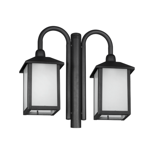 [F-240] FAROLA DE HIERRO 2 FAROLES TRAPECIO SIN CAÑO - FERROLUX