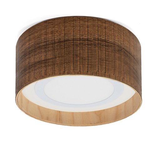 [TOK/P12T15W] ACCESORIO PLAFON MADERA 30X15CM PARA PANEL EMBUTIR 18W COLOR WALNUT - TOKIO