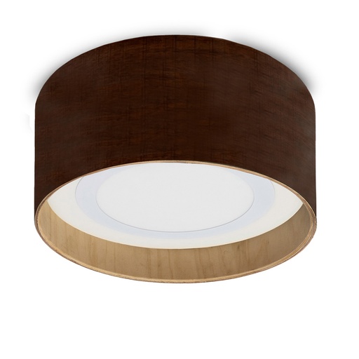 [TOK/1115-300-05] ACCESORIO PLAFON MADERA 30X15CM PARA PANEL EMBUTIR 18W COLOR MAHOGANY - TOKIO