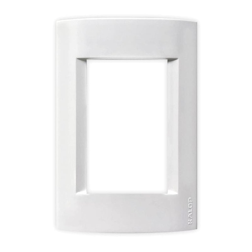 [KD40710] TAPA CIVIL 3 MODULOS BLANCO - KALOP
