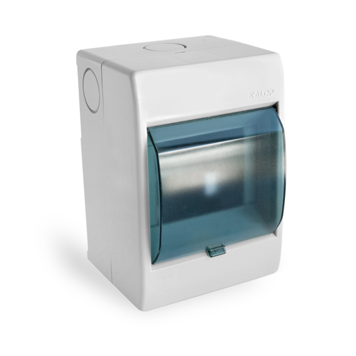 [KL02473T] CAJA PARA TERMICA 4 MODULOS DIN SOBREPONER CON TAPA - KALOP