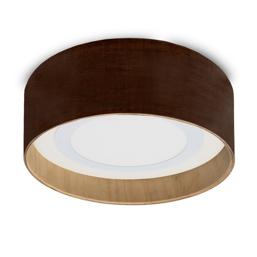 [TOK/1110-300-01] ACCESORIO PLAFON MADERA 30X10CM PARA PANEL EMBUTIR 18W COLOR WALNUT - TOKIO