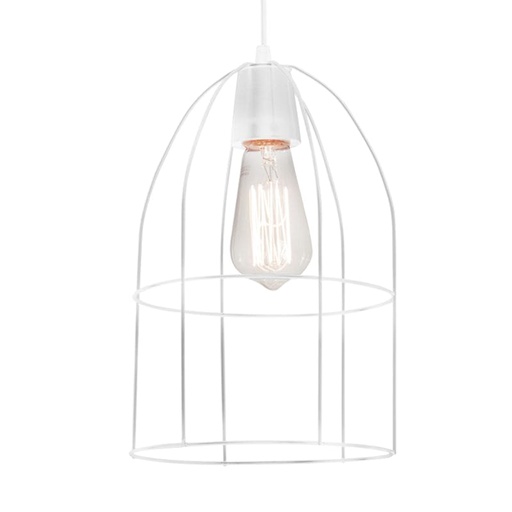 [SJ/CJ6683-01] COLGANTE JAULA AVIAR 25CM BLANCO  - SAN JUSTO