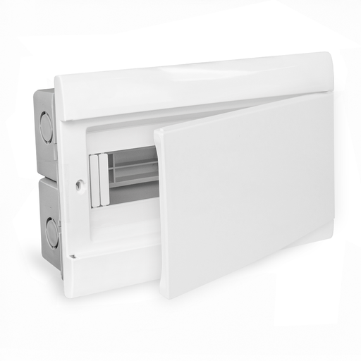 [GEN/04112] CAJA TABLERO PARA TERMICA 12 MODULOS DIN EMBUTIR PUERTA BLANCA - GENROD